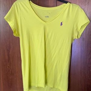 Yellow Ralph Lauren V-Neck